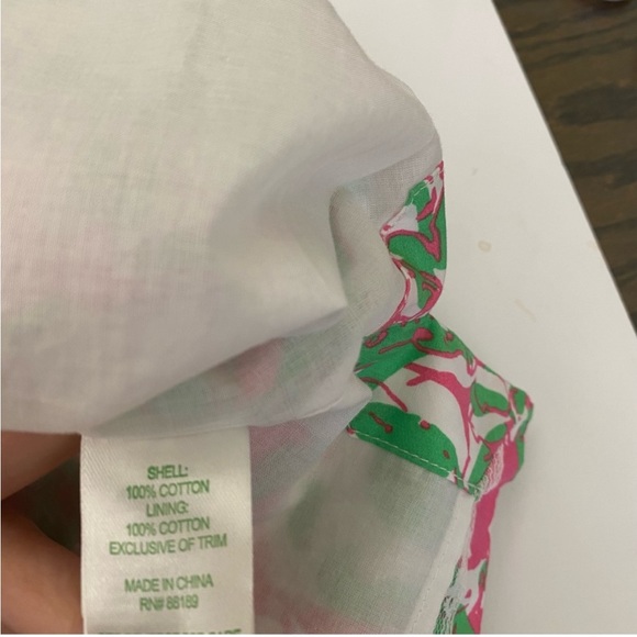 Lilly Pulitzer || Annabelle Tank Top in Hotty Pink + Green 2 - Picture 7 of 8